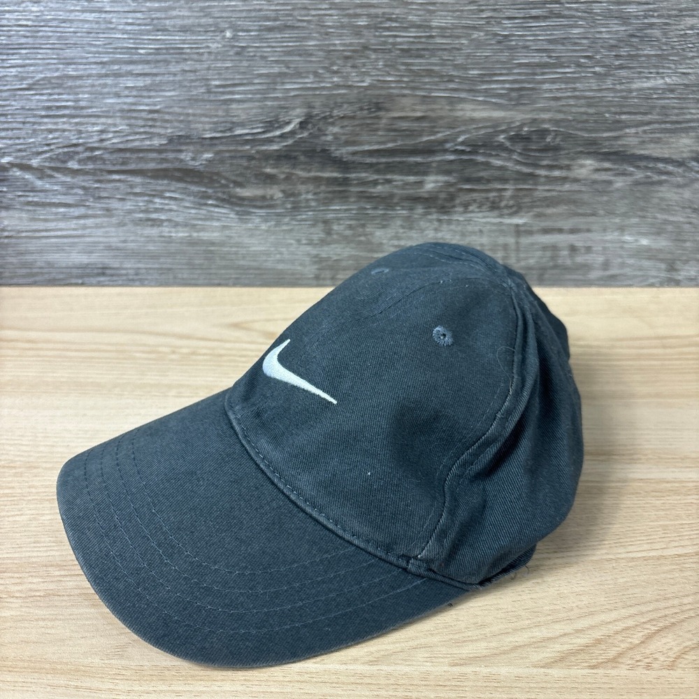 Nike Hat Cap Strap Back Kids Black Size 4-7 Adjustable Boys - Picture 3 of 8
